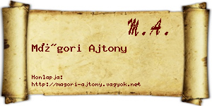 Mágori Ajtony névjegykártya